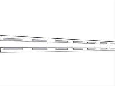 BAK Industries Tonneau Cover Replacement Parts PARTS-166A0003 Service Kit - Angle Shim 1/16" - Assembly (Set of 8) - 1/16" x 1/2" x 6"