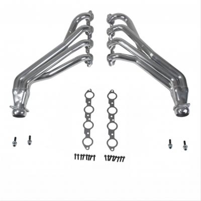 BBK Full-Length Headers 40440 Headers, Long Tube, Steel, Polished Ceramic Coated, Chevy, 6.2L, Pair