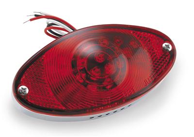 Red Bycycle ライト、チェーン付き Biker's Choice 489649 Biker's Choice LED Cateye Taillights