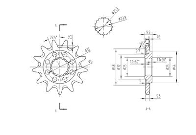 BikeMaster Sprockets 965474 Sprockets, Bm Front Sprocket 520 13T thumbnail 2