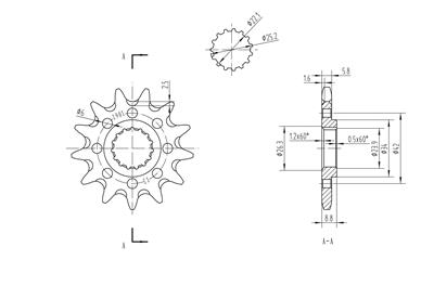 BikeMaster Sprockets 965581 Sprockets, Bm Front Sprocket 520 13T thumbnail 2