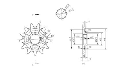 BikeMaster Sprockets 965705 Sprockets, Bm Front Sprocket 520 13T thumbnail 2