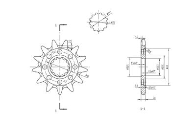 BikeMaster Sprockets 965715 Sprockets, Bm Front Sprocket 520 13T thumbnail 2