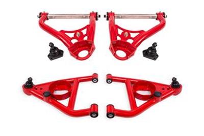 BMR 67-69 GM F-Body / 68-74 X-Body Non-Adj. Upper & Lower A-Arms (Polyurethane) - Red