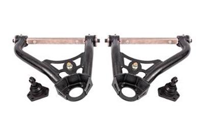 BMR 68-74 Chevrolet Nova Non-Adj. Upper A-Arms w/ STD. Ball Joint (Delrin) - Black Hammertone