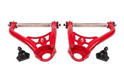 BMR 68-74 Chevrolet Nova Non-Adj. Upper A-Arms w/ STD. Ball Joint (Delrin) - Red