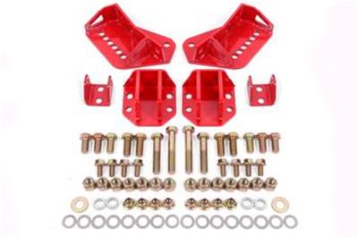 BMR 64-72 GM A-Body Coilover Conversion Kit Rear Adjust Shock Mt w/o CAB - Red
