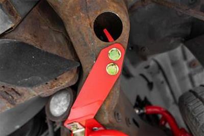 BMR 78-87 G-Body Front Sway Bar Kit - 1.25in Hollow - 2-Hole Adjustable - Black Hammertone thumbnail 8