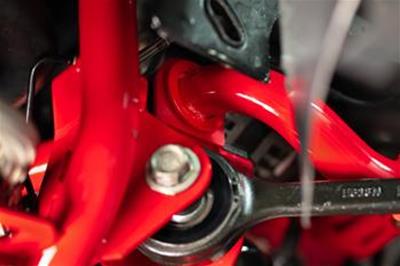 BMR 15-22 S550 Mustang Sway Bar Kit with Bushings Front and Rear Red thumbnail 6