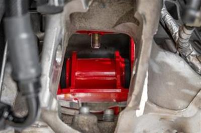 BMR 14-19 Chevrolet Corvette Transmission/Differential Mount - Black Hammertone thumbnail 5