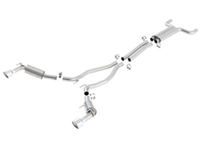 Borla 10-13 Chevy Camaro SS 6.2L V8 Single RoundTip Split Rear Exit S-Type Catback Exhaust thumbnail 2