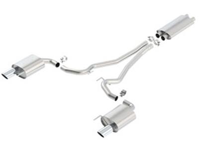 Borla 15-16 Ford Mustang GT / Convertible 5.0L AT/MT EC-Type CB SS Single Round Rolled Tips Exhaust thumbnail 4
