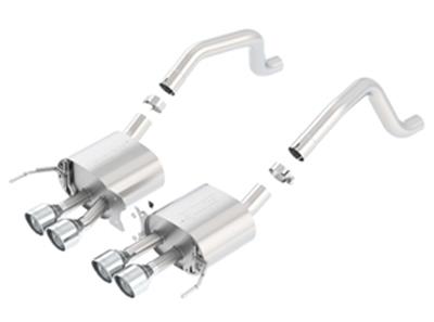 Borla 2014 Chevy Corvette C7 ZO6 S/C w/o AFM w/o NPP S-Type Rear Section Exhaust Dual Rd Rolled Tips thumbnail 2