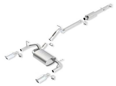 Borla 12-16 Jeep Wrangler JK 3.6L AT/MT 4Wheel 4dr Truck Single Split Rear Exit Catback Exhaust thumbnail 2