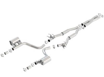 Borla 2015 Dodge Challenger Hellcat 6.2L V8 S-TYPE Catback Exhaust No Tips Factory Valance thumbnail 3