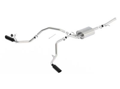 Borla 14-18 GMC Sierra 1500 5.3L Reg Cab 78.8in Bed 2.75 to 2.25in Atak Catback (Black Chrome Tip) thumbnail 2