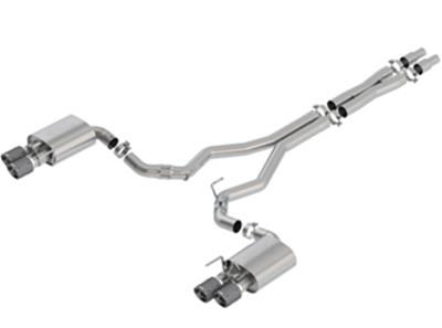 Borla 2018 Ford Mustang GT 5.0L AT/MT 3in Atak Catback Exhaust w/ Valves (Carbon Fiber Tip) thumbnail 2