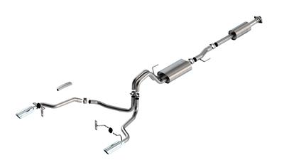 Borla F-150 2021 2.7L/3.5L 4dr CC SB EC STB Lari/King R/Plinum/LTD 3/2.25 SRE CB Touring CHR Tips