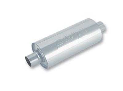 Borla 3.5in Tubing x 6.25in Diameter x 24in Length Multi-Core Center/Center Round Racing Muffler thumbnail 2