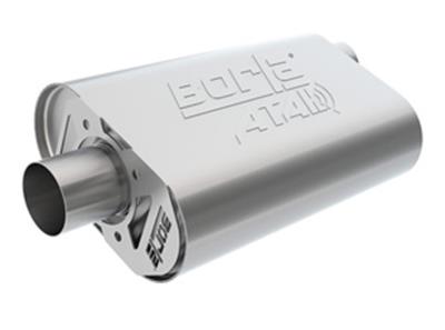 Borla CrateMuffler Big Block Mopar 383/413/426/440 2.5in Offset/Center 14inx4.35inx9in Oval Muffler thumbnail 3