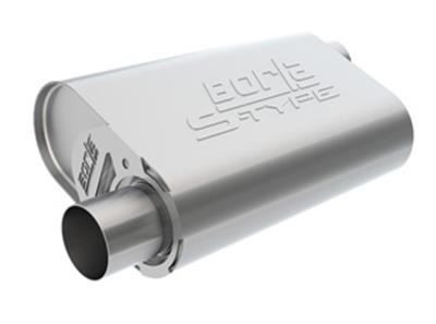 Borla CrateMuffler Mopar BB 383/413/426/440 S-Type 2.5in Offset/Offset 14inx4.35inx9in Oval Muffler thumbnail 2