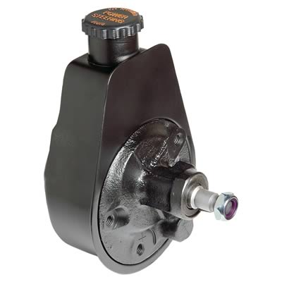 Borgeson Universal Self-Contained Saginaw GM Power Steering Pumps 800310 Pump, Saginaw, Black Reservoir, GM, 5/8-18 in. Inlet, 3/8-16 in. Mounting Holes, 5/8 in. Keyed Shaft, Each thumbnail 3