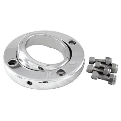 Borgeson Steering Column Solid Swivel Floor Mounts 909001 Mount, Aluminum, Natural, 1.75 in. Diameter, Each