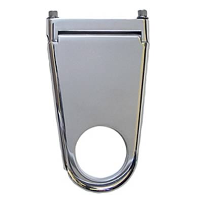 Borgeson Solid-Style Column Drops 911205 Steering Mount, Aluminum, Polished, 2.00 in. Diameter, 5.0 in. Drop, Each