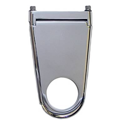 Borgeson Solid-Style Column Drops 911222 Steering Mount, Aluminum, Polished, 2.25 in. Diameter, 2.0 in. Drop, Each