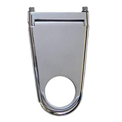 Borgeson Solid-Style Column Drops 911225 Steering Mount, Aluminum, Polished, 2.25 in. Diameter, 5.0 in. Drop, Each