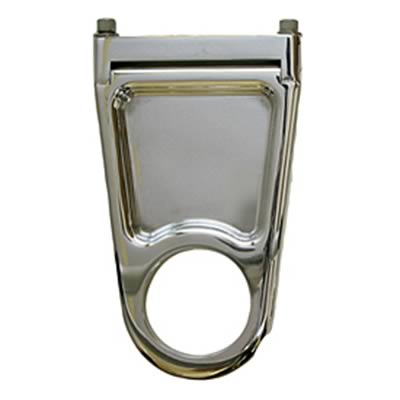 Borgeson Recessed-Style Column Drops 915204 Steering Mount, Aluminum, Polished, 2.00 in. Diameter, 4.0 in. Drop, Each