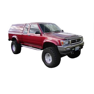 Husky Extend-A-Fender Flares for 1989-1995 PICKUP - 28031906 Fender Flares, Extend-A-Fender, Front, Rear, Black, Dura-Flex Thermoplastic, Toyota, Set of 4 thumbnail 2