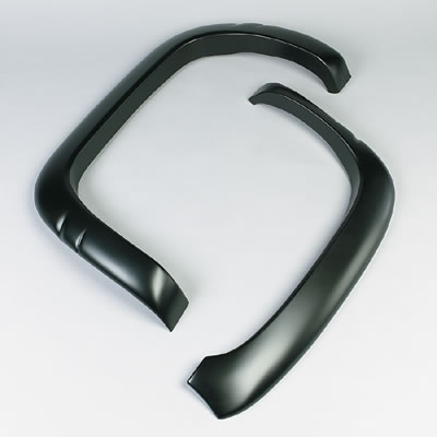 Husky OE-Style Fender Flares for 1994-2002 RAM 3500, 2500, 1994-2001 1500 - 2805903 Flares, OE Style, Front, Rear, Black, Dura-Flex Thermoplastic, Dodge, Set of 4