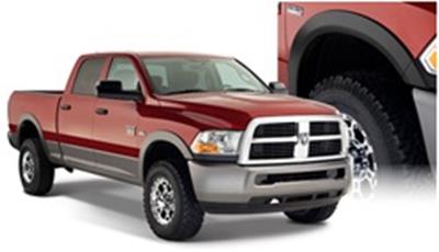 Bushwacker Color-Matching OE-Style Fender Flares for 2016-2018 2500, 3500 - 50917-15 Flares, OE-Style, Front and Rear, Dura-Flex Thermoplastic, Bright White, 0.500 in. Flare Width, Dually, Ram, Set of 4 thumbnail 3