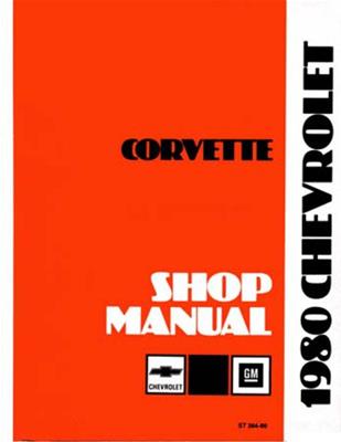 Bishko OEM Repair Maintenance Shop Manual Bound for Chevrolet Corvette 1980