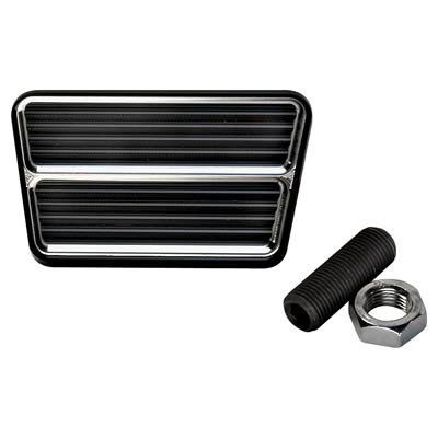 Billet Specialties Pedal Pads 199315 Pad, Clutch or Brake, Aluminum, Black Anodized, Each thumbnail 2