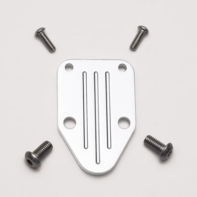 Billet Specialties Fuel Pump Block-Offs 41120 Block-Off Plate, Aluminum, Polished, Chevy, Each thumbnail 2