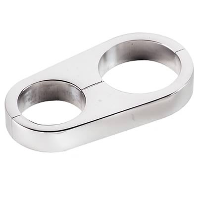 Billet Specialties Hose Separators 68025 Separator, Aluminum, Polished, One .440 in. Hole/One .630 in. Hole, Each