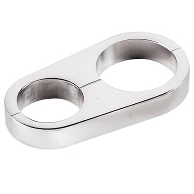 Billet Specialties Hose Separators 68125 Separator, Aluminum, Polished, One .540 in. Hole/One .630 in. Hole, Each