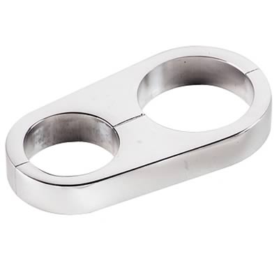Billet Specialties Hose Separators 68625 Separator, Aluminum, Polished, One .890 in. Hole/One .969 in. Hole, Each
