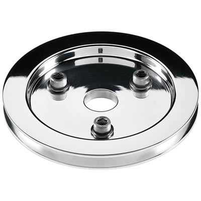 Billet Specialties Crankshaft Pulley Polished BBC 1 Groove Lower Pulley