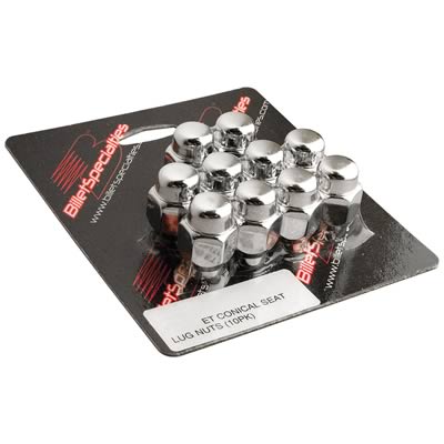 Billet Specialties Lug Nuts 999970 nuts, Steel, Natural, 7/16-20 RH in., ET/Ultra, Closed End, Set of 10