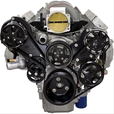 Billet Specialties Pulley Kit LS1/2/3/6 Tru Trac Black Billet Specialties Pulley Kit LS1/2/3/6 Tru Trac Black