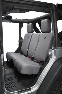 Bestop Seat Covers for 2007-2018 WRANGLER, 2018 WRANGLER JK - 2928409 Cover, Second Row, Bench, 600-denier, Charcoal, Jeep, Each