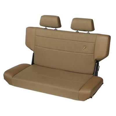 Bestop TrailMax II Fold and Tumble Spice Fabric Seat 3943937 Seat, Tumble, Rear Bench, Fabric, Spice, Jeep, Wrangler, Each