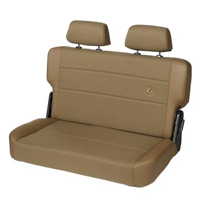 Bestop TrailMax II Fold and Tumble Spice Fabric Seat 3944137 Seat, Tumble, Rear Bench, Fabric, Spice, Jeep, Each