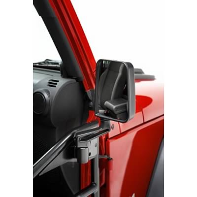 Bestop HighRock 4x4 Mirrors for 1987-2011 WRANGLER - 5126201 Mirror, 4x4, Driver/Passenger Side, ABS Plastic, Black, Manual, Jeep, Pair