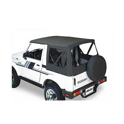 Bestop Replace-A-Tops 5136115 Soft Top, Replace-A-Top, Polymer Cloth, Black Denim, Suzuki, Samurai, Each