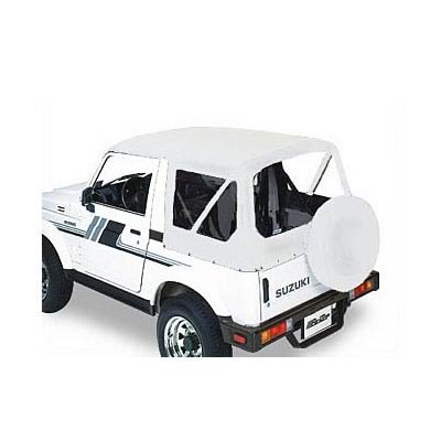 Bestop 51362-52 White Denim Replace-A-Top Soft Top Clear Windows; No Frame Hardware Included for 1988-1994 Suzuki Sidekick