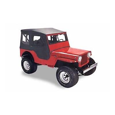 Bestop Tigertops 5140201 Soft Top, 1-Piece Full Doors, Tigertop, Polymer Cloth, Black, Windows Included, Full Soft Doors, Jeep, Kit
